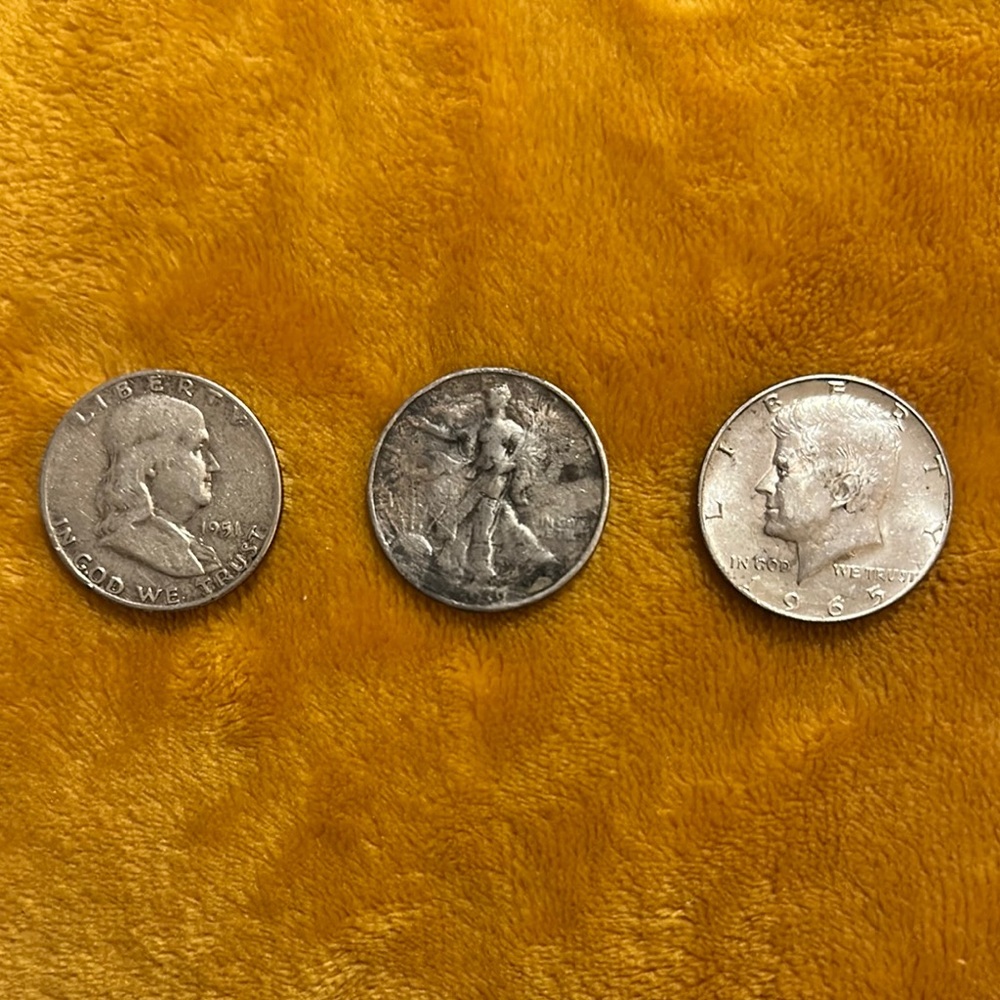 Half Dollar Silver Vintage Coin Collection Set